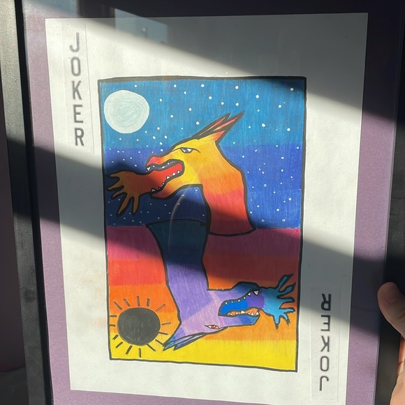 Opposites attract joker card painting - Picture 2 of 4